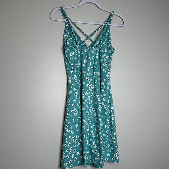 Market & Spruce Alisha Blue Floral Sleeveless Knit Dress NWT Size Medium - Picture 4 of 7